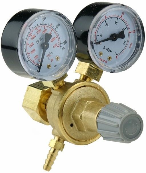 Reduktor mini ARGON/CO2 z 2 manometrami - IDEAL
