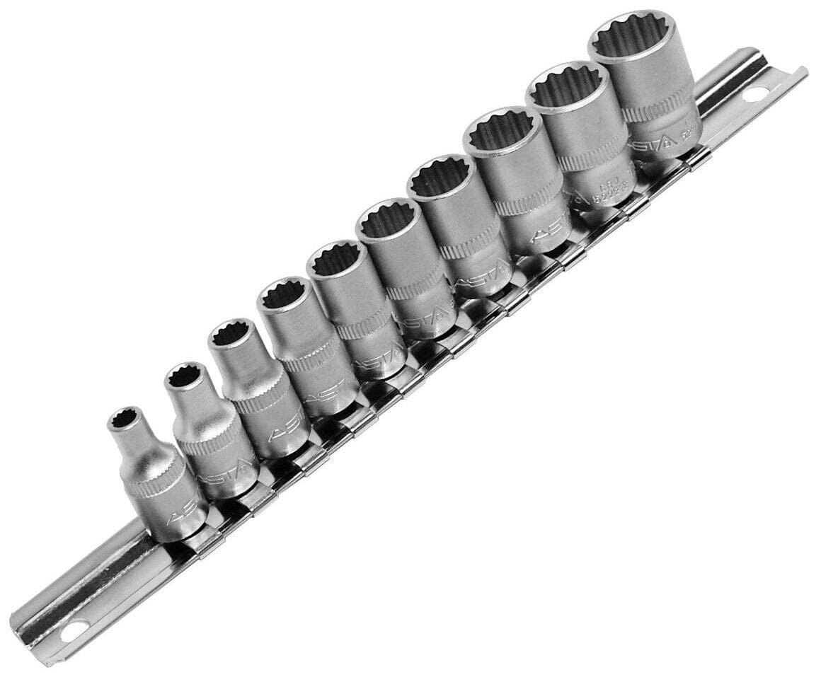 Nasadki dwunastokątne 4-13mm 1/4" - ASTA