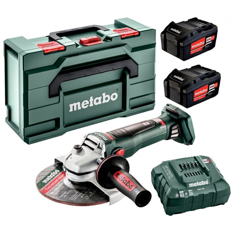 Szlifierka kątowa W 18 L 9-125 2x4.0Ah - METABO