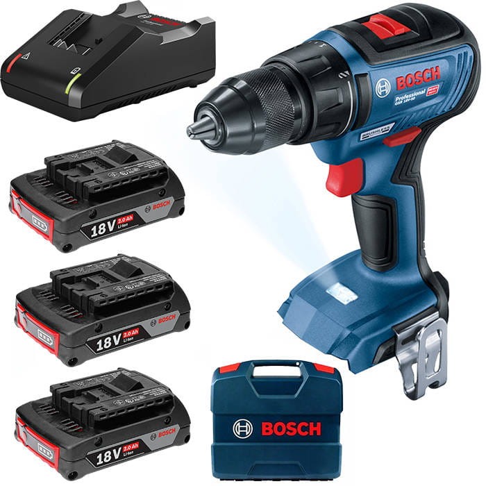 Wiertarko - wkrętarka GSR 18V-50 3x2,0Ah - BOSCH