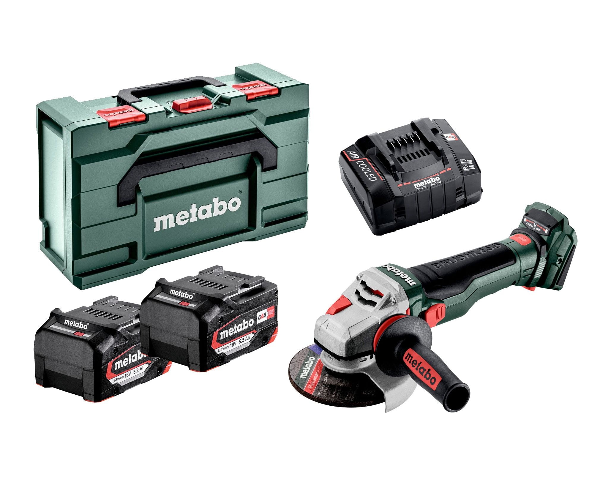 Szlifierka kątowa WB 18 LTX BL 15-125 Q 2x5.2Ah - METABO